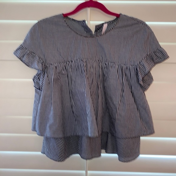 Zara Gingham Blouse - Picture 1 of 1
